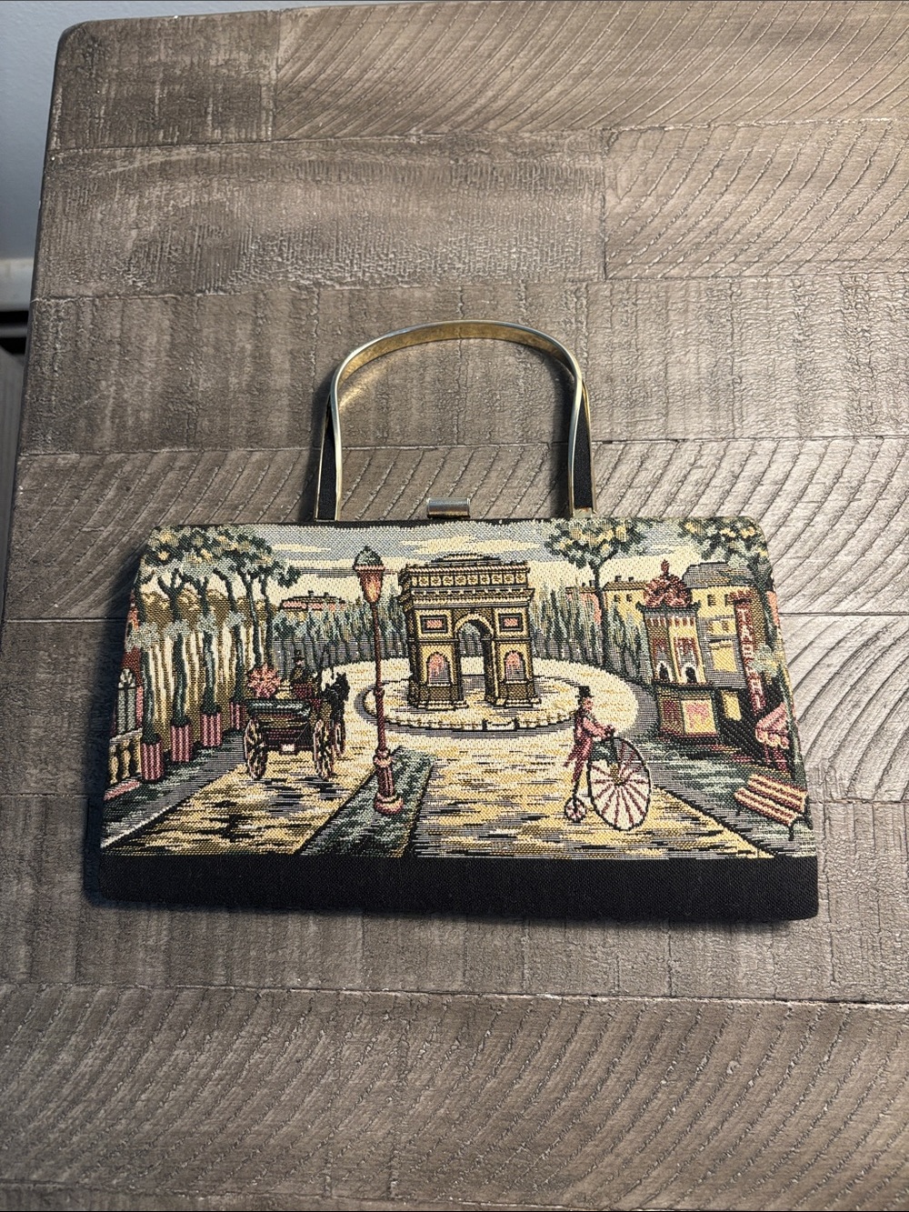 Vintage Tapestry Coquette Soft Girl Feminine Evening Clutch Handbag - Picture 1 of 6